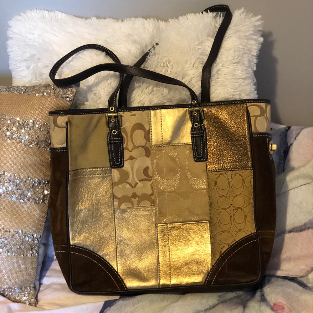 Patchwork Coach tote bag
